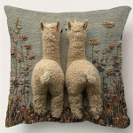 2 TK Moodne Vintage Alpaka S&otilde;brad Kahepoolse Tr&uuml;kiga Lukuga Padjap&uuml;&uuml;r 45*45CM-2PCS