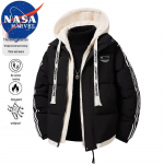 NASA MARVEL Meeste Kapuutsiga Talvine Puuvillane Polsterdatud Jakk XL