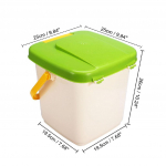 12L kompostikast pr&uuml;gikast, komposter, gaseeritud kompostikast PP orgaaniline omatehtud pr&uuml;gikast &auml;mber K&ouml;&ouml;k Aed Toidu pr&uuml;gikast