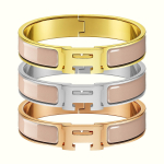 Klassikaline H-t&auml;hega k&auml;ev&otilde;ru, Erinevad v&auml;rvid emailitud k&auml;ev&otilde;ru, 18k k&auml;ev&otilde;ru 2025 Inner diameter 17CM gold beige