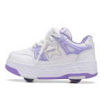 S&uuml;gispoisi Neljarattalised Rulluisud Rulluisutamine Eemaldatavad &Otilde;pilase Uisutallad Laste Kingad Rullikutega 32 lilla