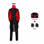 Dr Eggmani Cosplay Kost&uuml;&uuml;m Anime Siil 2 Ivo Robotnik Halloween Meestele R&otilde;ivad Mantel Kindad Erinevad Prillid Karnevali &Uuml;likond XL 55-60kg must