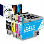 Cartouche d'encre compatible - EDILIQ - LC426XL - Pack de 4 - Noir/Couleur - 3000 pages noir