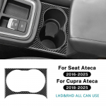 SEAT Ateca 5F 2016-2025 jaoks Cupra Ateca 5F 2018-2025 jaoks Ehtne pehme s&uuml;sinikkiust kleebis Auto keskkonsooli joogitopsi liist