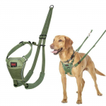 Harnais anti-traction pour chiens - Halti - Taille M - Vert For&ecirc;t - Camouflage - Sangles rembourr&eacute;es - R&eacute;glable