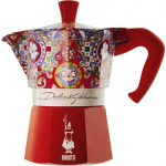 Cafeti&egrave;re italienne - Bialetti - Moka Express - 6 Tasses - Rouge - Aluminium