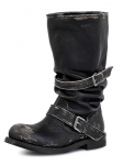 Moodsad Vintage Platvormpandlaga Stiilsed Mootorratturi Naiste Saapad Ruudukujulise Varba Paksude K&otilde;rgete Kontsadega Keskmise S&auml;&auml;rega Kingad Retro Biker Saapad 35