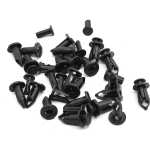 100pcs 8mm ATV Quad Rivet Fairing Body Trim For Honda Rancher Foreman Rubicon Rincon Trx680 Panel Fastener Screw Clips plug Kit black