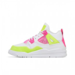 Air Jordan 4 Retro SE PS Lemon Venom CV7809-100 11C-3Y EU 28 valge/sidrun