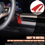 Red Carbon fiber Dashboard Navigation Side Sticker For BMW 5 Series G60 i5 2024+