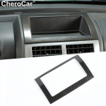 for Dodge Nitro 2007-12 Center Console Storage Box Decor Cover Trim Carbon Fiber