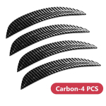 SEAMETAL 4 tk Auto Ratta Kulmukaar Liist K&uuml;lgporitiiva Kaitseriba Universaalne Kumer Kriimustuskindel Ratta Serva Liist Autokleebis Carbon 4pcs black