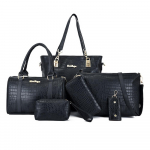 Kuueosaline &auml;mma k&auml;ekottide komplekt, &uuml;hes &otilde;las kantav, suur crossbody kott naistele