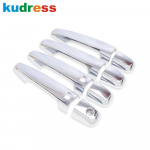 For Mitsubishi Pajero/Montero/Shogun sport -  2024 2025 Carbon Fiber Car Door Handle Cover Trim Accessories ABS Chrome