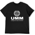 UMM - Underground Music Movement T-s&auml;rk Dressipluus L&uuml;hikeste varrukatega Raskekaalulised T-s&auml;rgid Armsad Topid T-s&auml;rgid Meestele Pakk Must S mitmev&auml;rviline