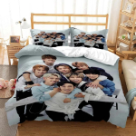 Streunende Kinder Mood Meeste Grupp 3D Prinditud Voodipesu Kuninganna Voodipesu Komplekt Pehme ja Mugav Kuninga Suuruses Voodipesu Komplekt EU Single(135*200cm)3pcs black