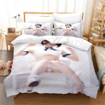 Modell T&uuml;druk Voodikate King Size Armastus Voodipesukomplekt Seksikas Naine Tekikott Mood Seksikas Teema Voodipesu Dekoratiivne Poisid Ilu EU Single(135*200cm)3pcs