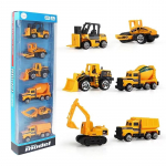 12-&uuml;hes legeeritud inseneris&otilde;idukid 1:64 Mini Ehitusmudeli S&otilde;idukit Mini Sulamist Autod Laadur Traktor Ekskavaator M&auml;nguasi Poistele Kingitused