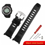 Vaik-silikoonist kellarihm Casio PROTREK 3206 3135 PRW-1500 PRG-130Y PRW-1500Y jaoks Rihm 26*18mm Meeste kummist kellarihm K&auml;ev&otilde;ru 26mm