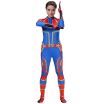 Halloweeni trikoo cos kost&uuml;&uuml;m &uuml;llatust&uuml;druk cosplay lavakost&uuml;&uuml;m kombinesoon kapten &uuml;llatus 140 blue