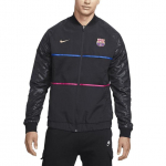 Nike FC Dri-FIT Barcelona higi-imav baseball-kraega lukuga pikkade varrukatega jalgpallis&auml;rk meestele topid DB7813-014 L