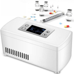 2-8℃ Meditsiinijahuti K&uuml;lmik-k&uuml;lmikukonteiner Reisimiseks V&auml;litingimustes Kaasaskantav Insuliinijahuti Meditsiini jahutuskast One battery white