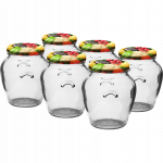 Klaaspurk keermelise kaanega 826 mm 580 ml 6 tk