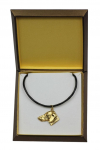 Dachshund I - Dog necklace in gift box, gold-plated pendant for dog fan, striking jewellery by Art-Dog