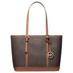 Michael Kors Jet Set Travel Klassikaline Monogrammiga Suure Mahutavusega T&ouml;&ouml;le Sobiv Koti T&otilde;mblukuga Kotid Naiste kott 35S0GTVT1V-200 Basic Set (Bag+Dust Bag)