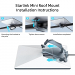 Starlink Mini Katusekinnitus, Starlink Mini Kinnitus, Starlink Mini Magnetiline Kinnituskomplekt Postile, Matkaautole, Karavanile, Kaubikule, Liikuvusele (Starl
