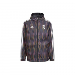 adidas Juventus Jalgpallitrenni Spordihoodie Logoga Jakk Meestele, Must M