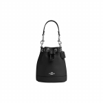 Coach Kopa 13 Pingutusn&ouml;&ouml;riga Sulgemine Nahast Mini Totes &otilde;la-ristkorralik kott Naiste kotid H&otilde;bedane Must CR144-SVBK Basic Set (Bag+Dust Bag)