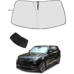 Tuuleklaasi p&auml;ikesekate &uuml;hilduv L@nd Rover Range Rover Sport 2023 2024 2025, Esiklaasi p&auml;ikesesirmikaitse, Kokkupandav auto helkurblokaator Style A