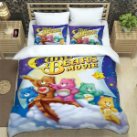 Peen 3D Care Bears tapeet Multikaprint Voodipesukomplekt Tekikate Tekk Voodi T&auml;iskasvanud Noored T&uuml;druk Poiss Kingitus 135x200cm white