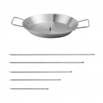 Roostevabast terasest vertikaalne kruvi BBQ pott Vertikaalne varda grillpann Tarvikud 5 Eemaldatavat BBQ plaati Liha grillimine One Size