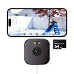 Aknakaamera &ndash; asendab v&auml;likaameraid | 2,4/5 GHz Wi-Fi | 3 MP HD | T&auml;isv&auml;rviline &ouml;ine n&auml;gemine l&auml;bi akna 1PCS CAM add TF64G