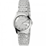 Gucci YA126501 G-Timeless H&otilde;bedane sihver Naiste k&auml;ekell 27mm h&otilde;be