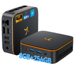 Huidun H50 Mini PC AMD Ryzen 3300U 16GB 512GB SSD Windows 11Pro MINI Arvuti HDMI 8+256 must