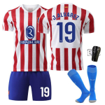 2025-26 Atletico Madrid Koduv&auml;ljak Nr. 7 Gretzmani S&auml;rk Laste Riided Jalgpalli &Uuml;likonna Komplekt 19 Alvarez 28#