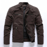 Nahkjakk Biker Riding Suit Flight Suit Meeste vabaaja nahktagi L