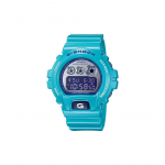 Casio G-SQUAD seeria moodne t&auml;navasinine p&otilde;rutuskindel ja veekindel kvartsliikumine vaikrihm Jaapani ja Korea kell meeste kell DW-6900CB-2 sinine