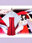 Anime Kikyo Miko COSPLAY Kimono Komplekt - Yue Hua Ye Kost&uuml;&uuml;m Extra Extra Large