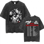 MGK Lost Americana Tuur Vintage Pesuga T-s&auml;rgid Rapper Machine Gun Kelly F&auml;nnidele Kingitus Graafilise Tr&uuml;kiga T-s&auml;rk Unisex Hip Hop Streetwear S