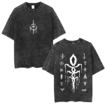 Pestud Vintage M&auml;ng Bloodborne Fear The Old Blood T-s&auml;rk Meestele Naistele Vabaaja &Uuml;le suuruse T-s&auml;rk Mehelik K&otilde;rge Kvaliteediga Puuvillased T-s&auml;rgid L gray