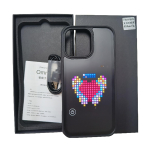 Nutikas mobiiltelefonikarp DIY-režiim rakenduse pildiekraani karp valgustusega kohandatud animeeritud mustritega iPhone 17/17 16 Pro Max jaoks For iPhone17 must