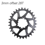 Deckas ovaalne ketiratas 3mm 6mm offset Direct Mount Sram XX1 Eagle X01 X1 X0 X9 32T 34T 36T 38T DM MTB maanteejalgrattale 6 mm 3 tihvti 3mm oval 28T gray