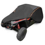 2-ukseline UTV 210D Oxfordi riidest kaitsekate Utility s&otilde;iduki hoiustamiseks Can Am Maverick X3 2017-2025 jaoks Vihm Mustus Kiired-Peegeldav gray