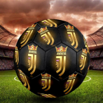 Juventus F.C. meeskondSisejalgpalli pall V&auml;rviline K&otilde;ik vanused Masin&otilde;mmeldud PVC V&otilde;istlusvalmis Vastupidav K&otilde;rge p&otilde;rkega beige
