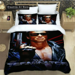 Schwarzenegger Terminator Voodipesukomplektid peen vooditarvete komplekt tekikott vooditekk voodipesukomplekt luksuslik s&uuml;nnip&auml;evakingitus 135x200cm