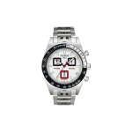 Tissot Kvartsmehhanismiga Veekindel Kell 40 mm Valge sihverplaadi Roostevabast terasest korpus Roostevabast terasest k&auml;ev&otilde;ru Meeste kellad H&otilde;bedane T91.1.486.31 Silver